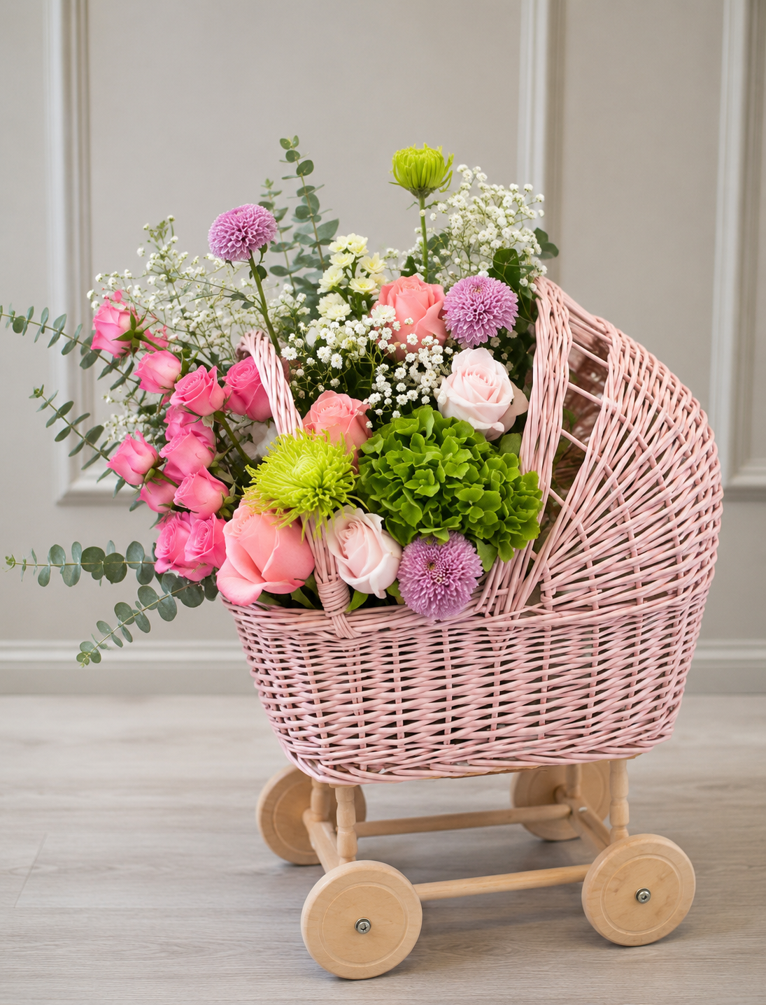 Baby Bloom Floral Stroller – Balloon Dream & Flowers