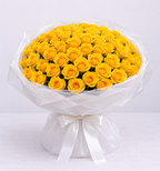 Golden Sunshine – 50 Yellow Roses Bouquet
