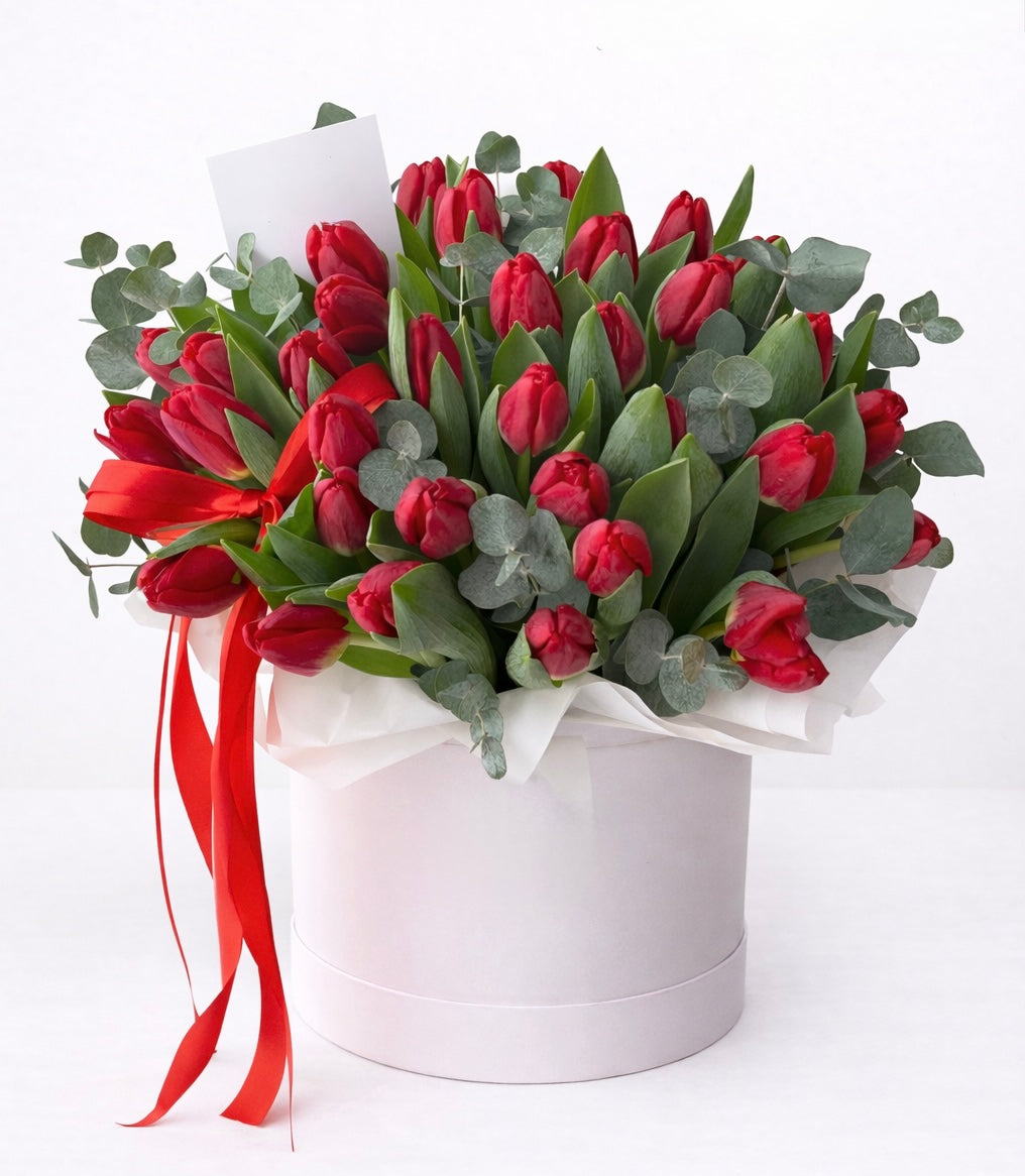 Red Tulip Elegance Box