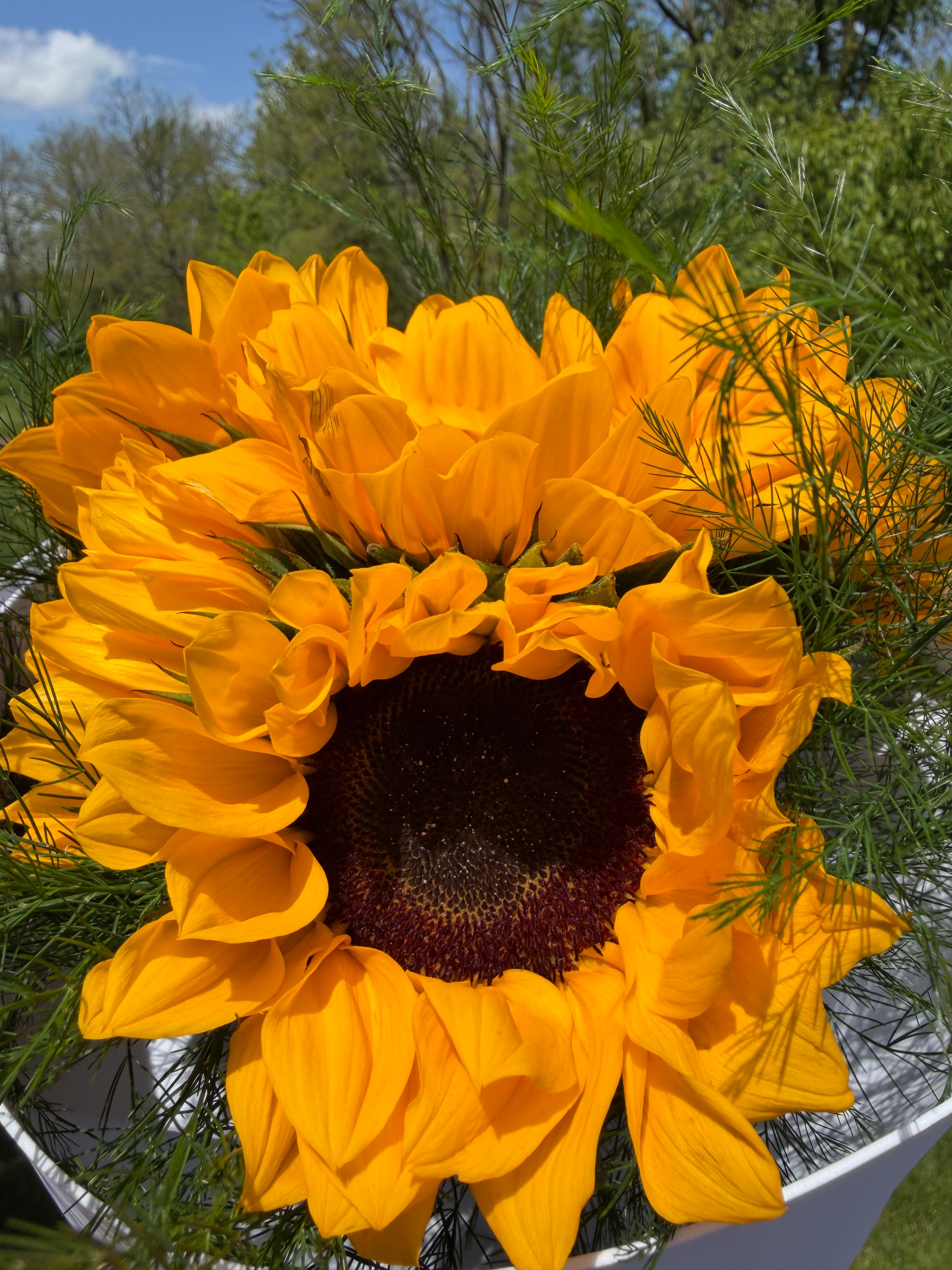 Golden Sunflower Charm Bouquet