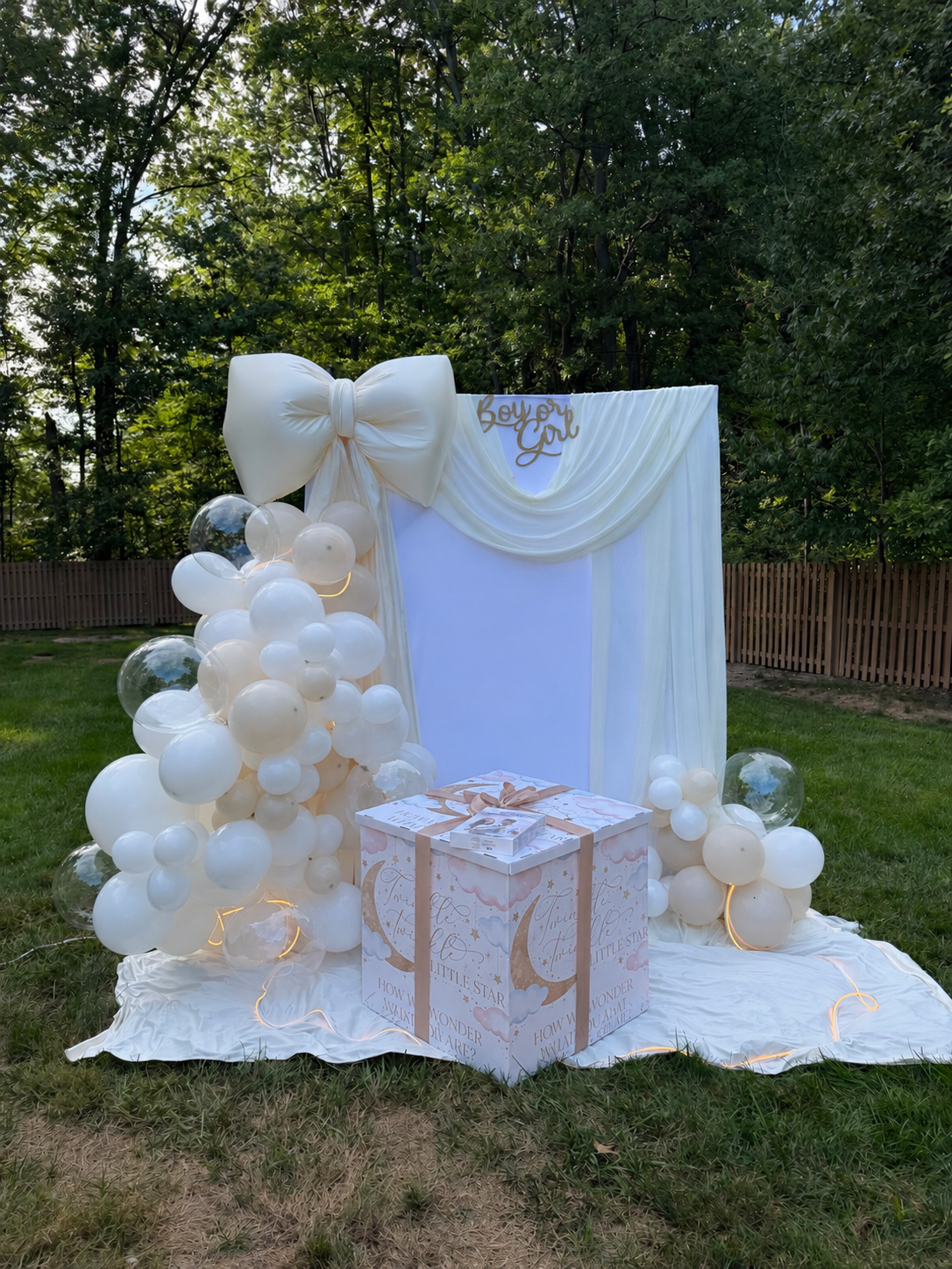 Gender Reveal Balloon Surprise Box