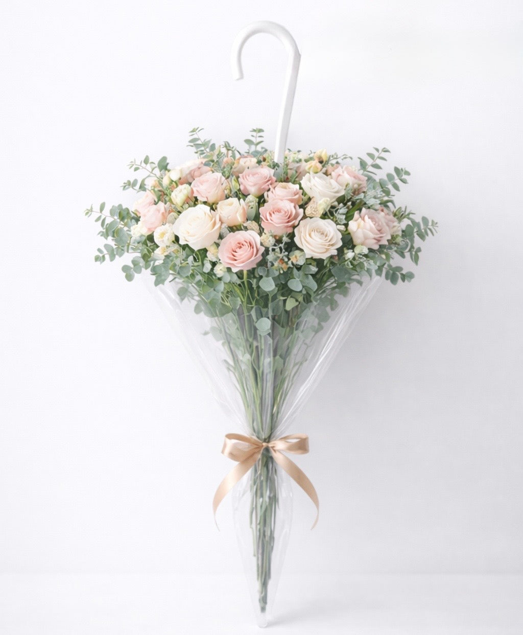 Blush Rose Umbrella Bouquet