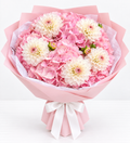 Blush Dahlia & Hydrangea Bouquet