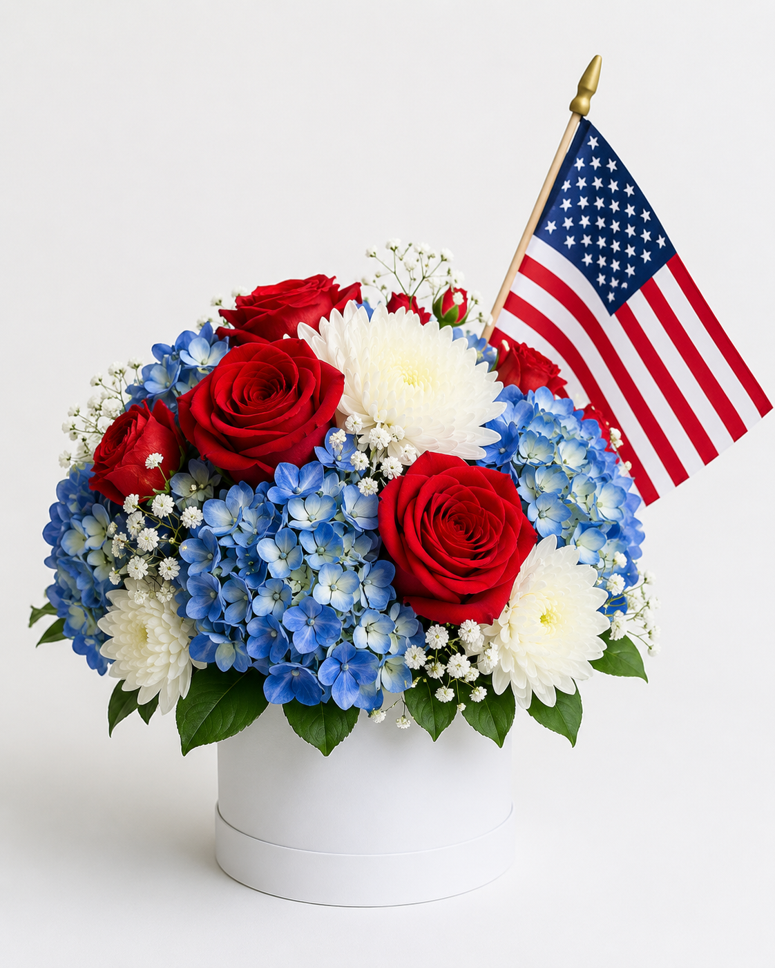 Patriotic Garden Hat Box