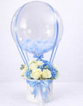 Blue & White Bubble Balloon Flower Box