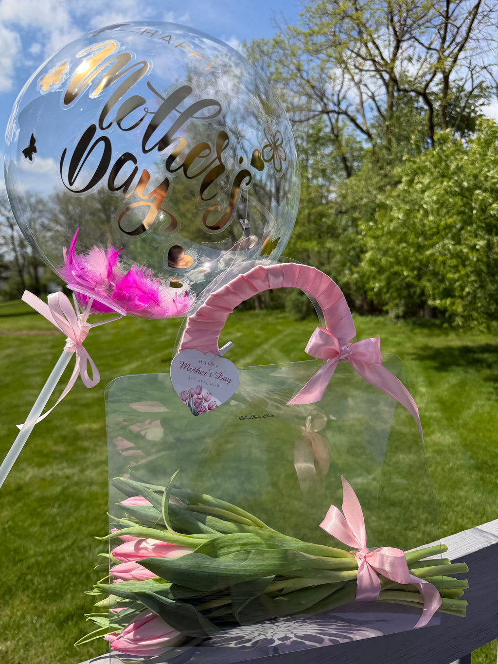 Luxury Tulips in Signature Clear Bag