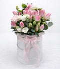 Pink Tulip Elegance Hat Box