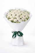 White Pom Pom Chrysanthemum Bouquet