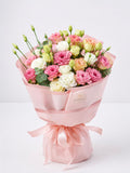 Blush Lisianthus Garden Bouquet