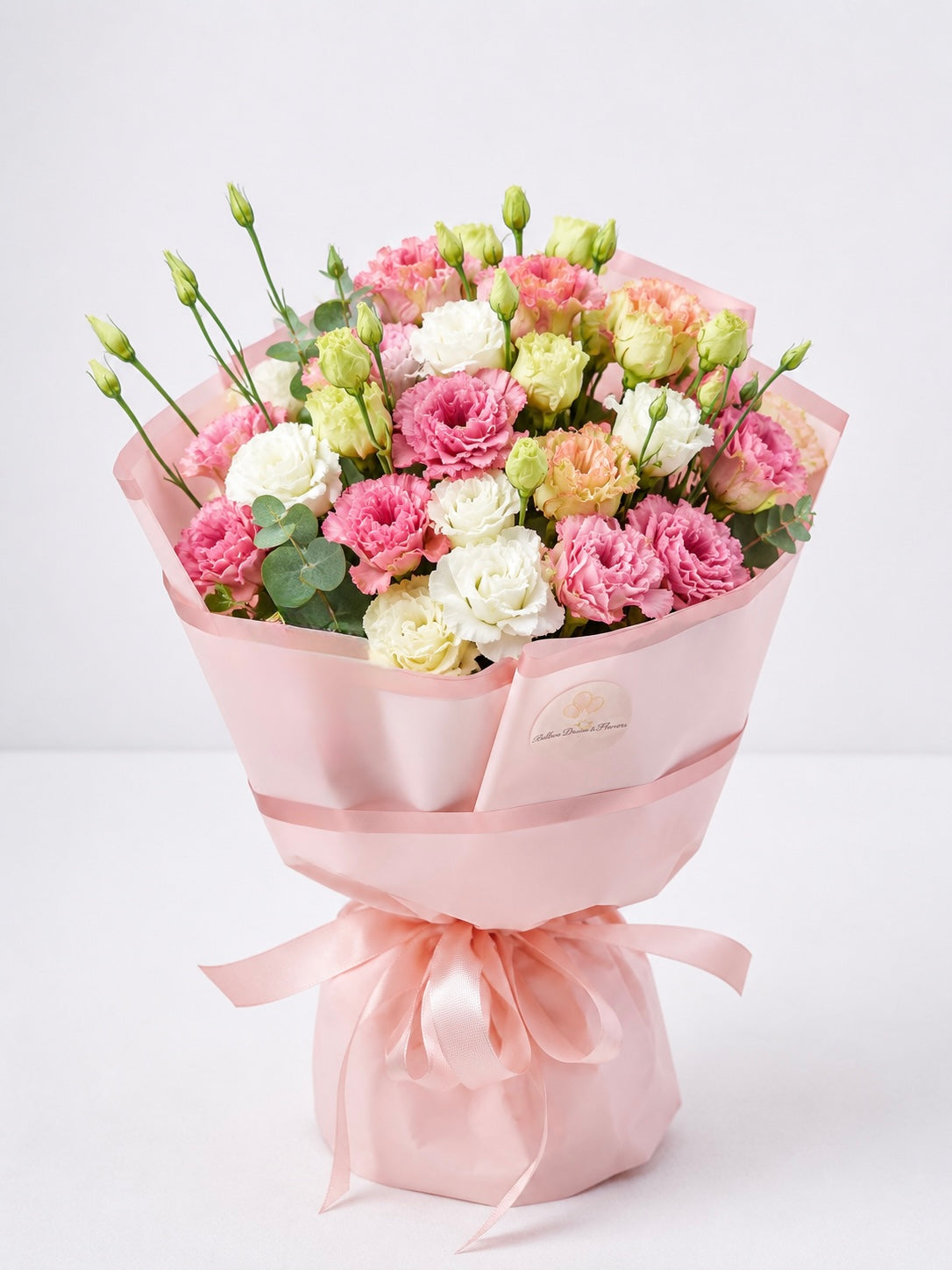 Blush Lisianthus Garden Bouquet