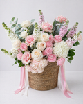 Luxury Blush Garden Basket