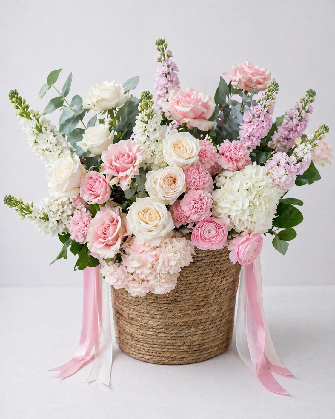 Luxury Blush Garden Basket