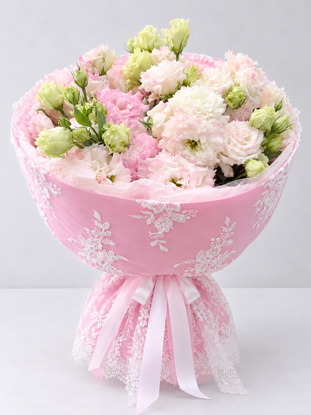 Blush Lace Lisianthus Bouquet