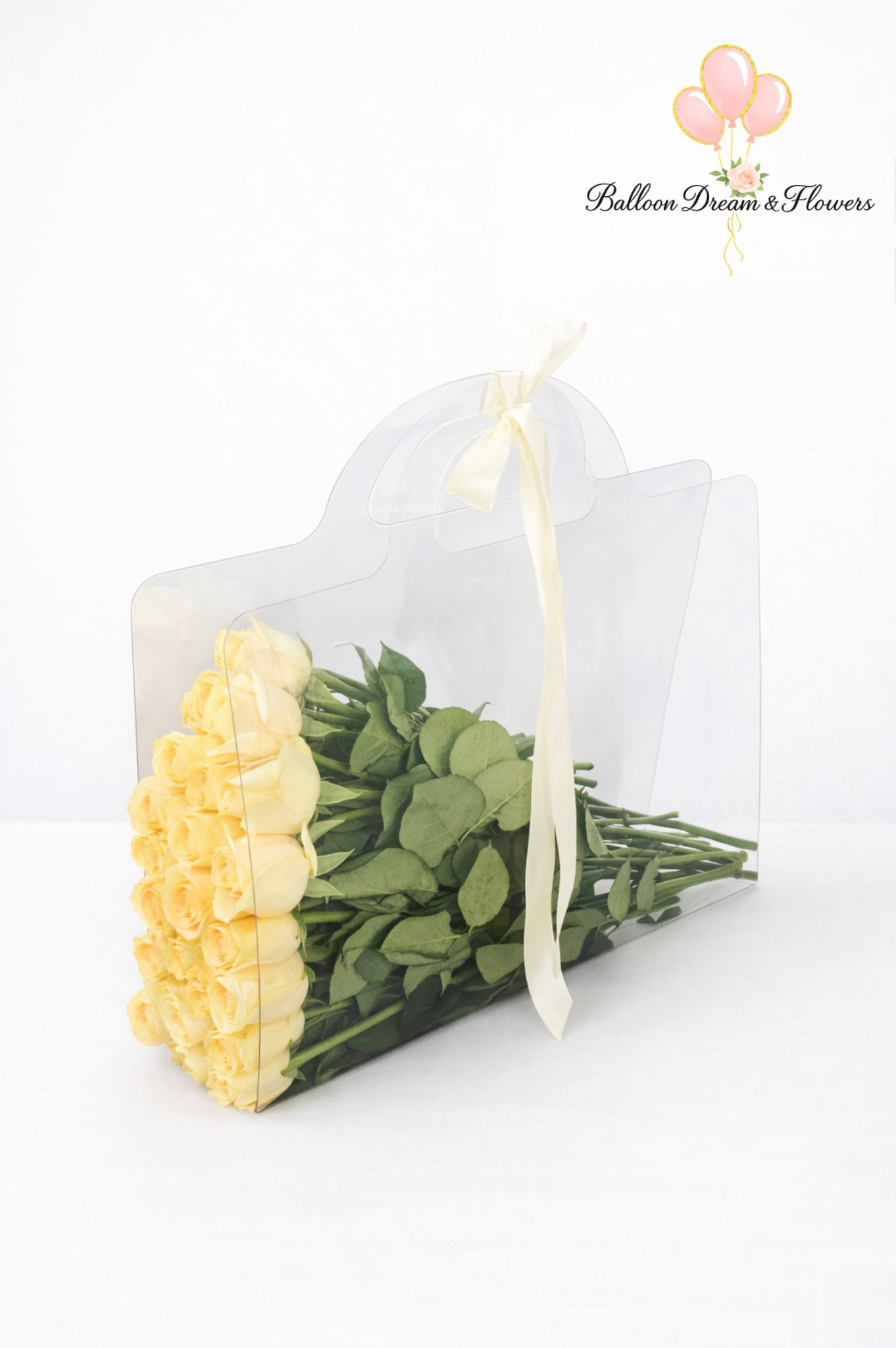 Roses in Signature Clear Bag