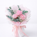 Soft Pink Peony Bouquet with Eucalyptus