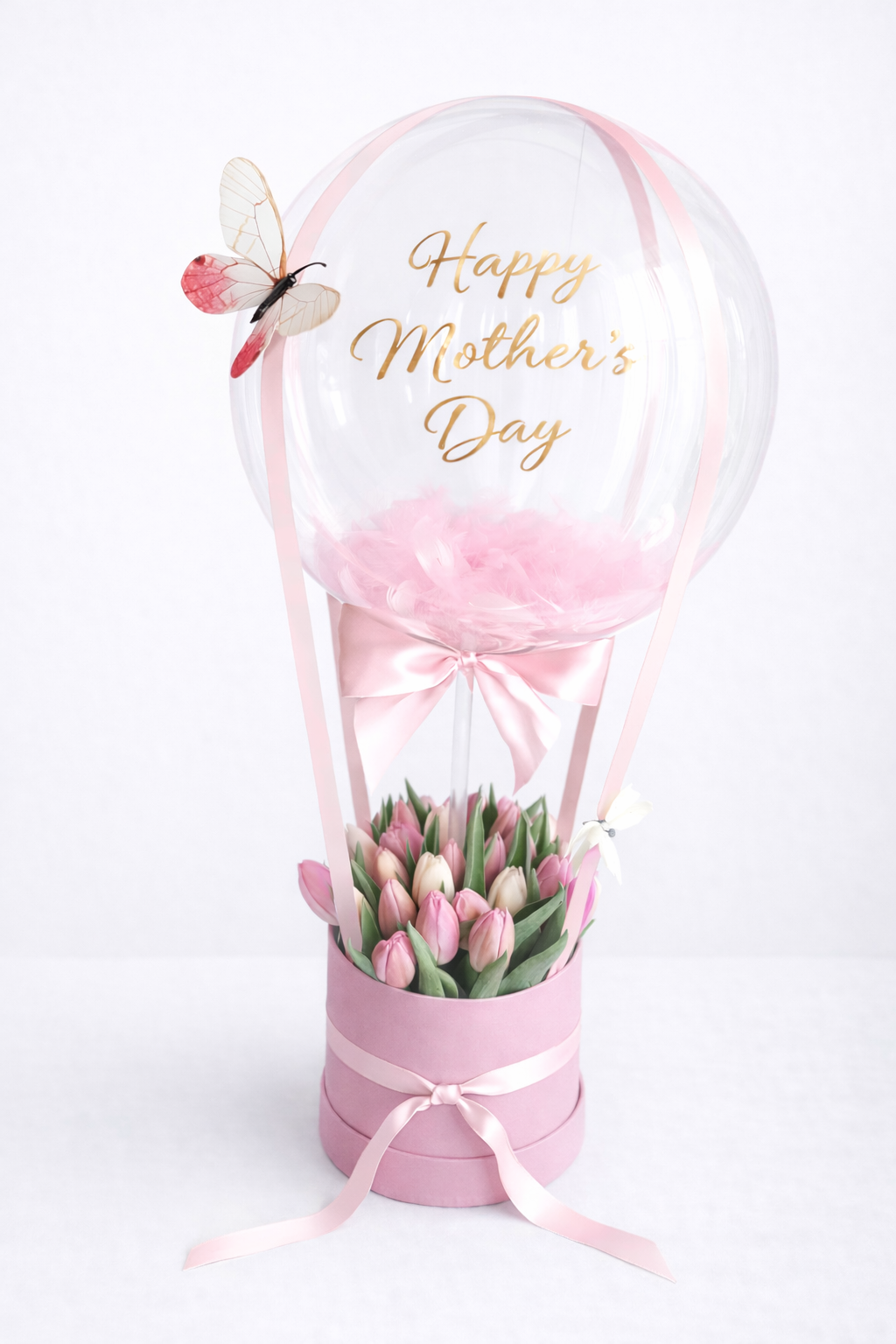 Mother’s Day Tulip Balloon Box – Balloon Dream & Flowers