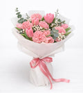 Sweet Blush Tulip & Carnation Bouquet
