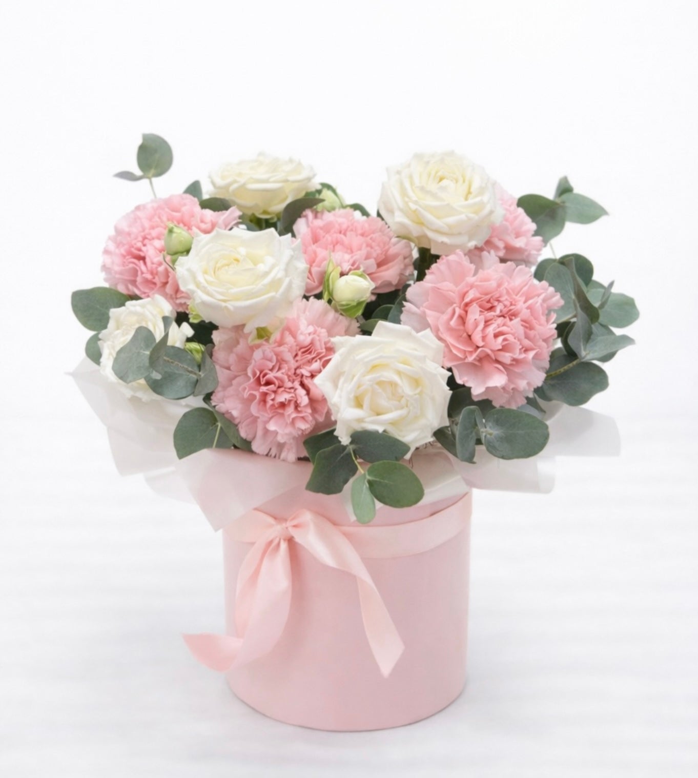 Blush Elegance Rose & Carnation Box