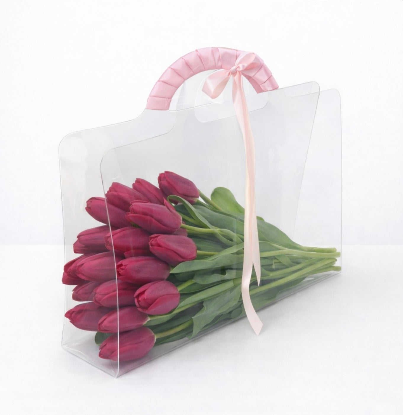 Luxury Tulips in Signature Clear Bag